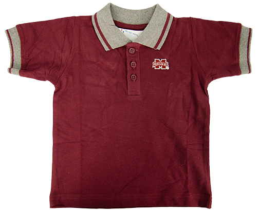 Toddler Polo Pique Collar Gray M-State