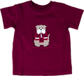 Toddler T-Shirt Short Sleeve Applique Sitting Bulldog