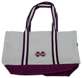 Desden By Landes, Inc. Tote Canvas Boat M-State Maroon Trim