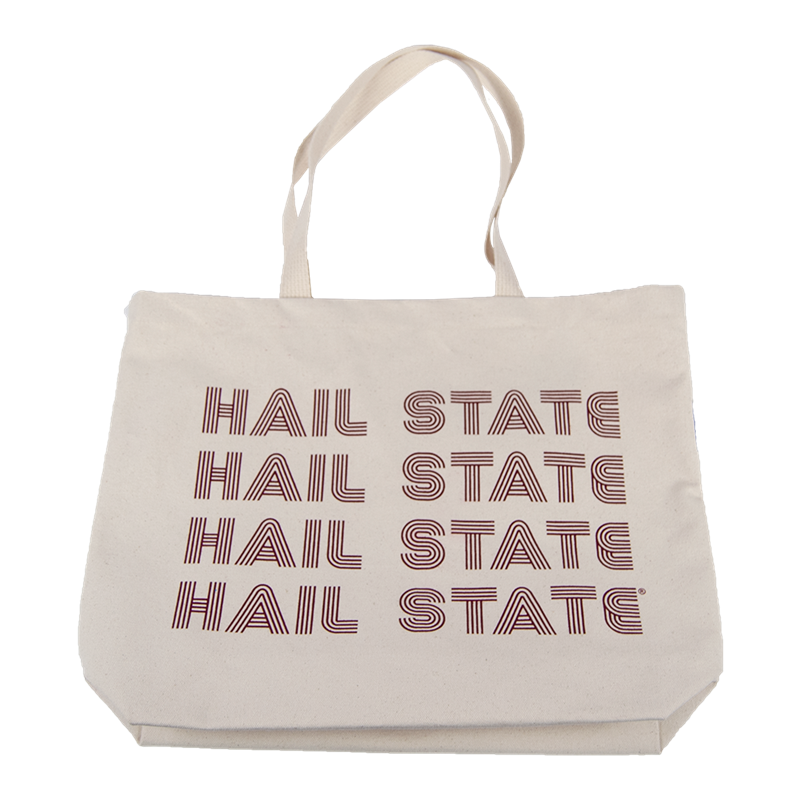 Tote Canvas Retro Hail State
