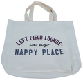 The Little Birdie/Varsity Pro, Inc. Tote Jute Left Field Lounge Is My Hpy P