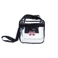 Little Earth Productions, Inc. Tote Stadium Clear Carryall Crosbdy Zpr M-State Black Straps