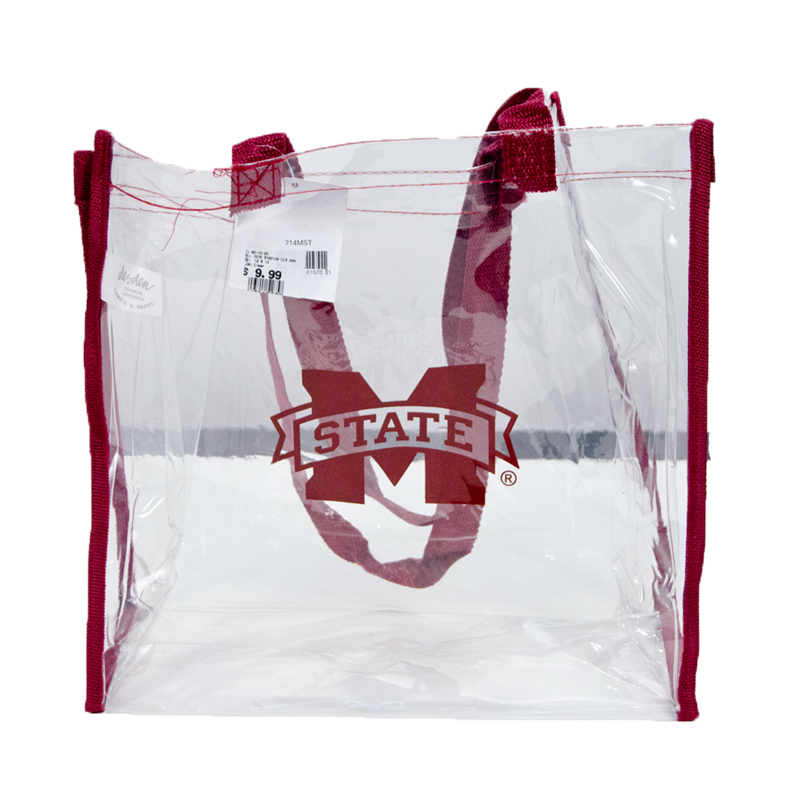Desden By Landes, Inc. Tailgate Tote Stadium Clr M-State Maroon Trim