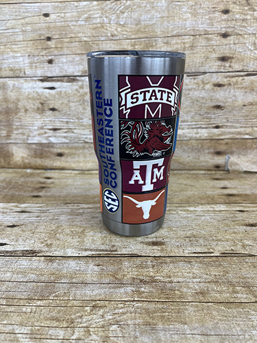 Tumbler 20 oz. SEC Team Logos