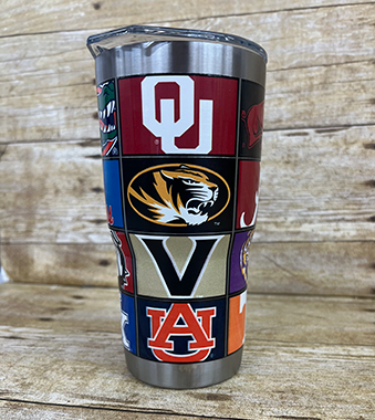 Tumbler 20 oz. SEC Team Logos
