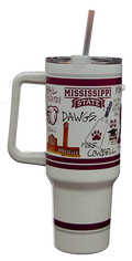 Tumbler 40 oz. Various Mississippi State Sayings And Logos