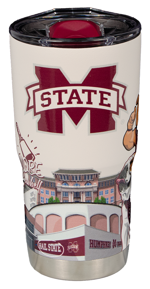 Tumbler 20 oz. Campus Icons All Over M-State