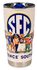 Tumbler 20 oz. with Lid SEC Logo With Mascots