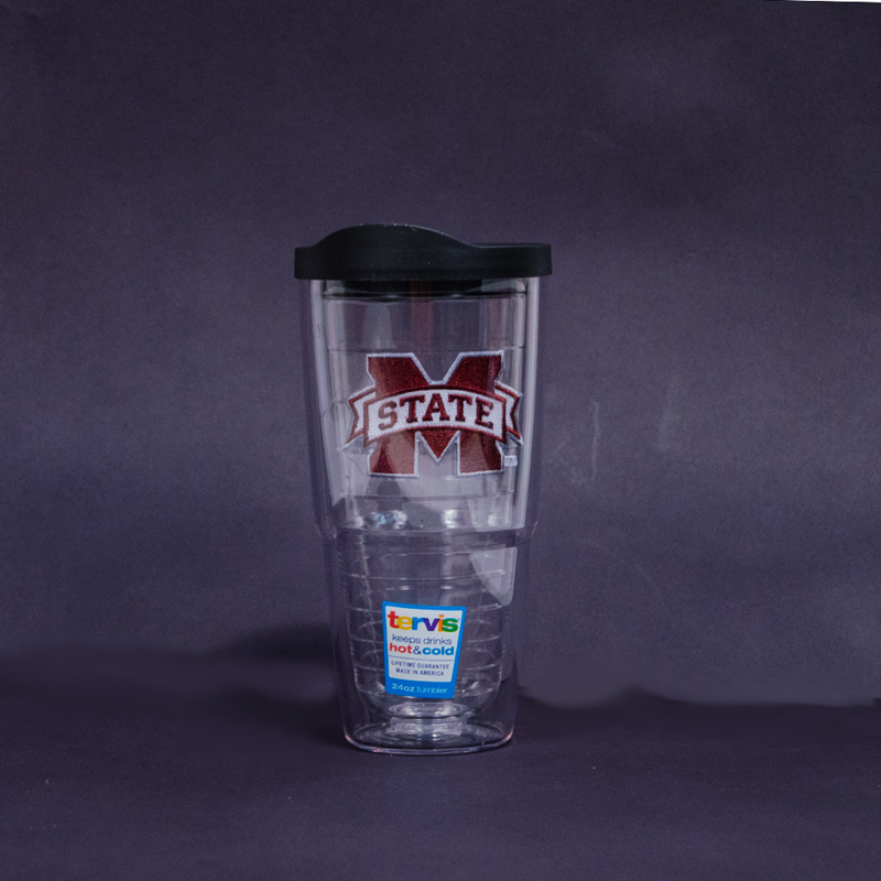 Tervis Tumbler Company Tumbler 24 Oz M-State Patch Clr Black Lid