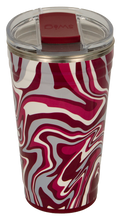 Occasionally Made / Swig Tumbler 24 Oz Party Cup Swirl Ptrn Maroon Gray White