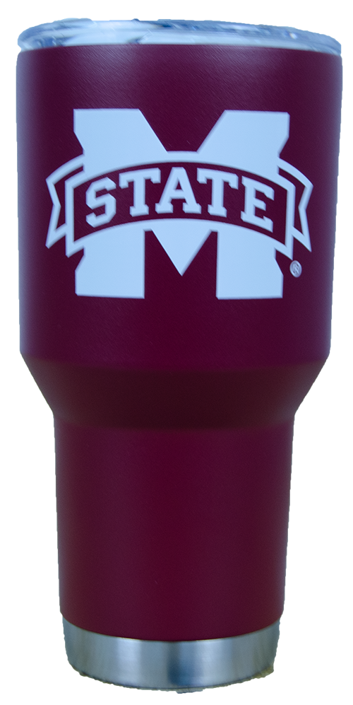 Gametime Sidekicks / Lights, L/Campus Lights Tumbler 30 Oz W Lid M-State White