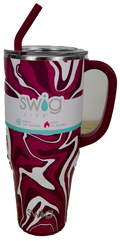 Swig Tumbler 40 oz. Swig Mega Mug Fan Zone Swirl