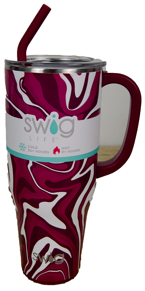 Swig Tumbler 40 oz. Swig Mega Mug Fan Zone Swirl