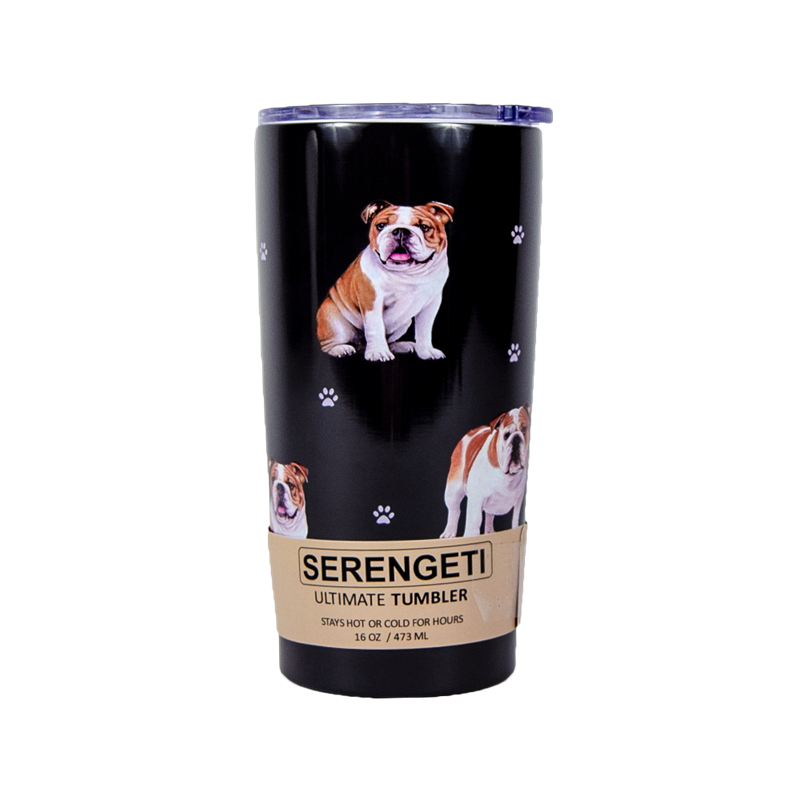E&S Imports Inc./Petasaurus Tumbler Bulldogs All Over Serengeti