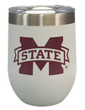 Gametime Sidekicks / Lights, L/Campus Lights Tumbler Stemless 12 Oz M-State Gray