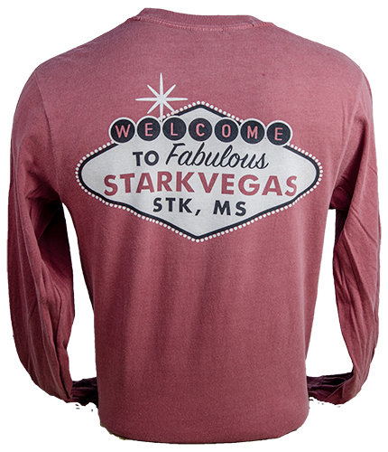 T-Shirt Long Sleeve Comfort Colors Starkvegas Sign Script State