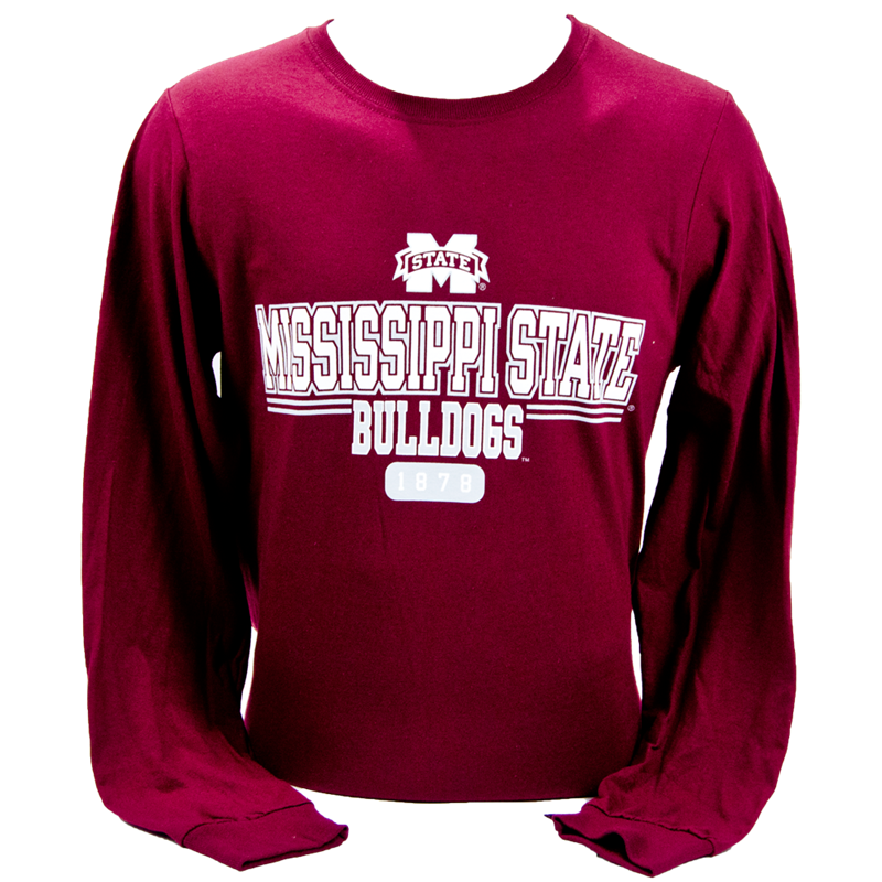 T-Shirt Long Sleeve Mississippi State Bulldogs 1878 M-State