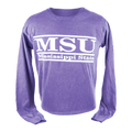 T-Shirt Long Sleeve Comfort Colors MSU Double Bars