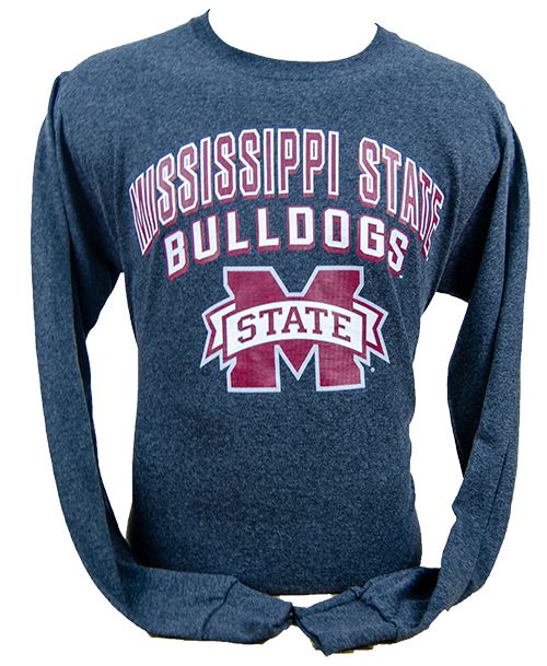 T-Shirt Long Sleeve Mississippi State Arch M-State