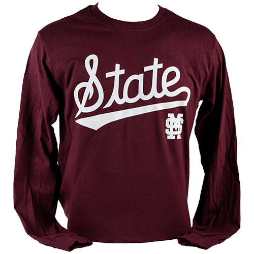 T-Shirt Long Sleeve State Script M-Over-S
