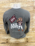T-Shirt Long Sleeve Bully with Flag M-State