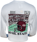T-Shirt Long Sleeve Stadium Helmet Hail State M-State