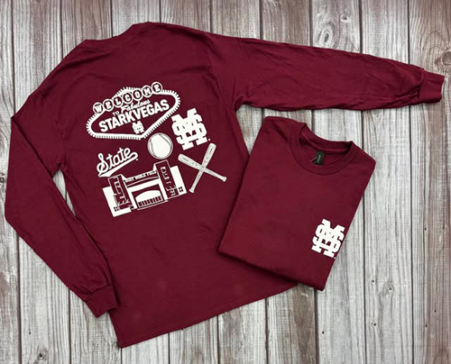 T-Shirt Long Sleeve M-Over-S  Welcome To Starkvegas Sign