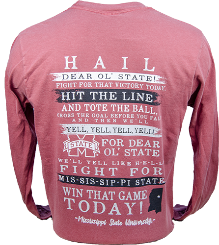 T-Shirt Long Sleeve Fight Song M-State