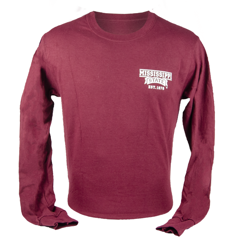 T-Shirt Long Sleeve Wordmark Est 1878 Various Sayings And Landmarks