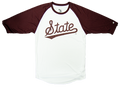 T-Shirt Long Sleeve Raglan B-Core Script State