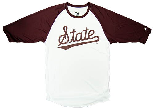 T-Shirt Long Sleeve Raglan B-Core Script State