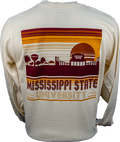 T-Shirt Long Sleeve Vintage Stripes Sunset
