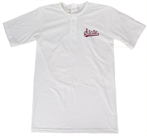 T-Shirt Short Sleeve Augusta Henley Script State