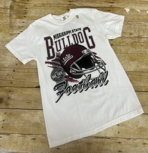 T-Shirt Short Sleeve Comfort Colors Helmet Script State