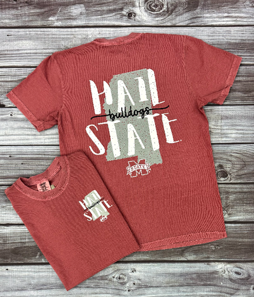 T-Shirt Short Sleeve Comfort Colors Hail State M-State