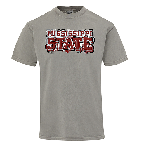 T-Shirt Short Sleeve Coastal Color MS Wordmark Justin Patten