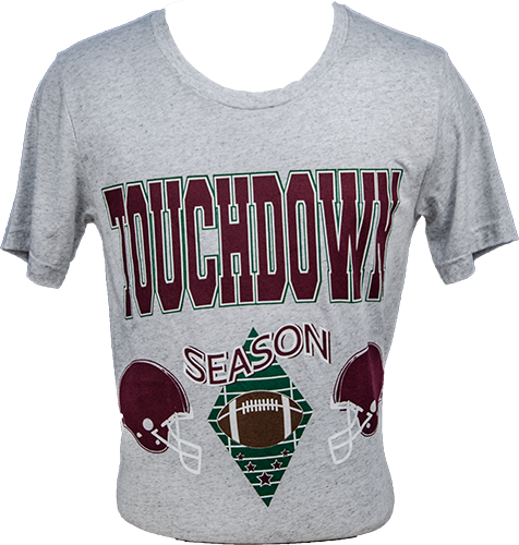 T-Shirt Short Sleeve Custom Touchdown Season Helmets