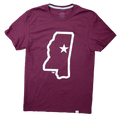 T-Shirt Short Sleeve State Of MS Outline