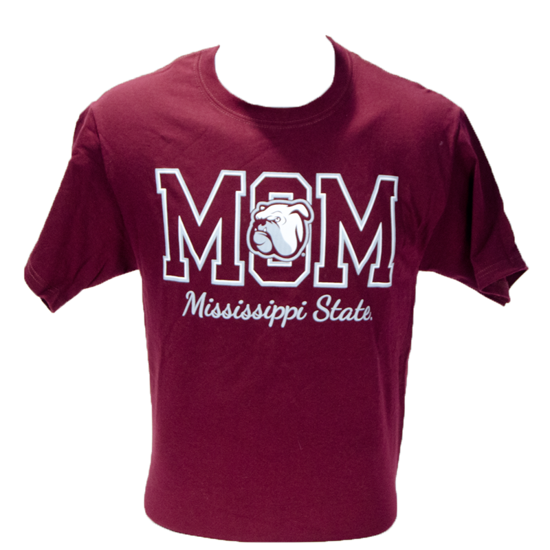 T-Shirt Short Sleeve Bulldog Over Mom Script