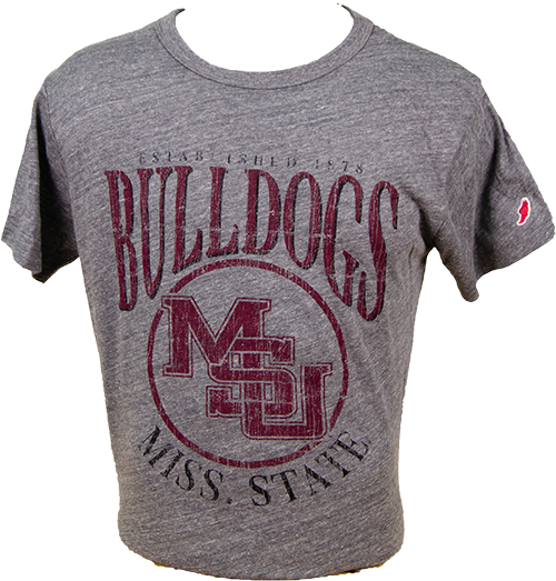 T-Shirt Short Sleeve Est 1878 Bulldogs MSU Interlock