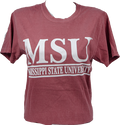T-Shirt Short Sleeve MSU Double Bars