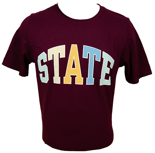 T-Shirt Short Sleeve Top State Pastel Colors
