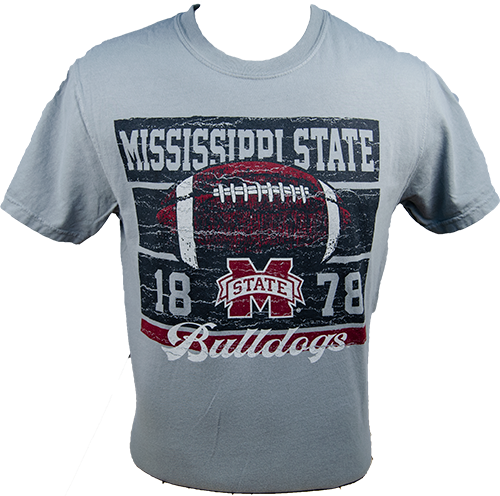 T-Shirt Short Sleeve Weathered Football M-State