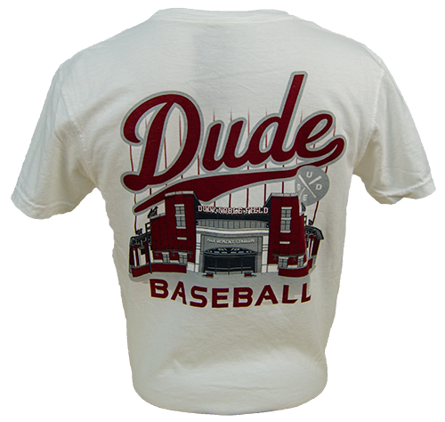 T-Shirt Short Sleeve Stadium Baseball Dude Script