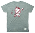 T-Shirt Short Sleeve Vintage Burnout Ringer Swinging Bully