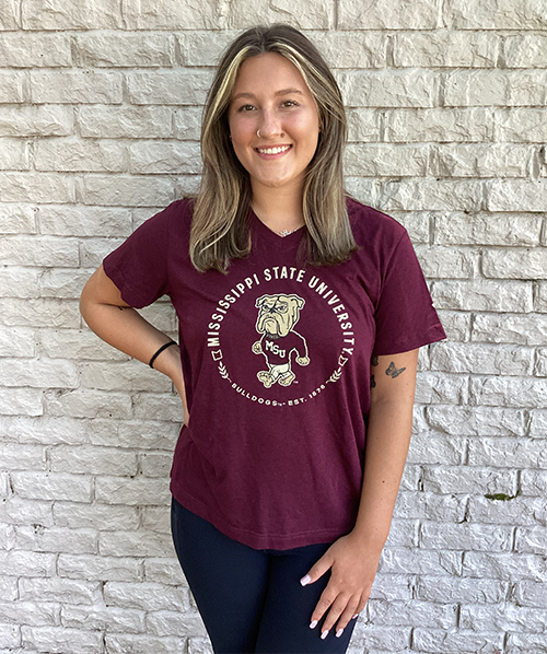 T-Shirt Women's Short Sleeve V-Neck Walking Bully