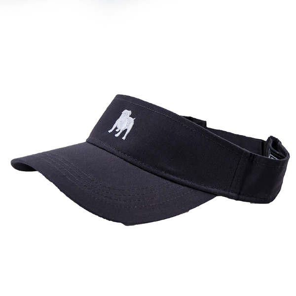 Visor Liteweight Twill Bulldog Silhouette