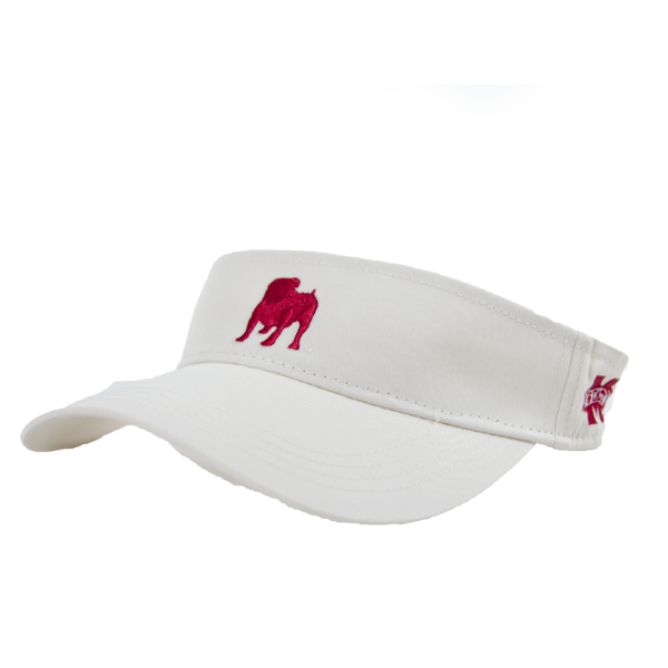 Visor Liteweight Twill Bulldog Silhouette