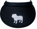 Visor Women's Bulldog Silhouette Bungie Cord