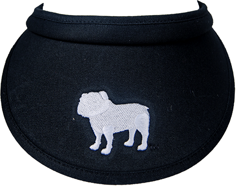 Visor Women's Bulldog Silhouette Bungie Cord